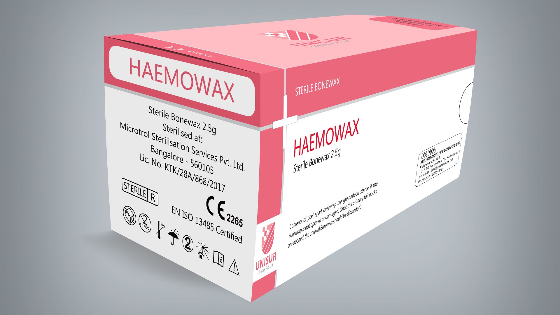 Sterile Bonewax 2.5g (Haemowax)